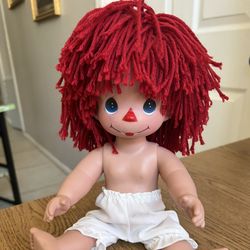 Vintage 2000 Raggedy Ann Precious Moments Doll by PMI Liquidators Doll Yarn Hair