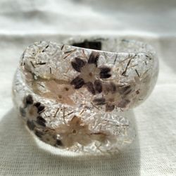 vintage lucite confetti bracelet