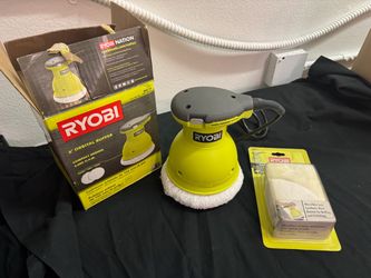RYOBI RB61G 6” Orbital Buffer/Polisher + Extra Bonnets & Original box