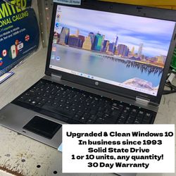 Upgraded And Ready HP Laptop With Original Charger  | Clean And Upgraded Ready To Be Used