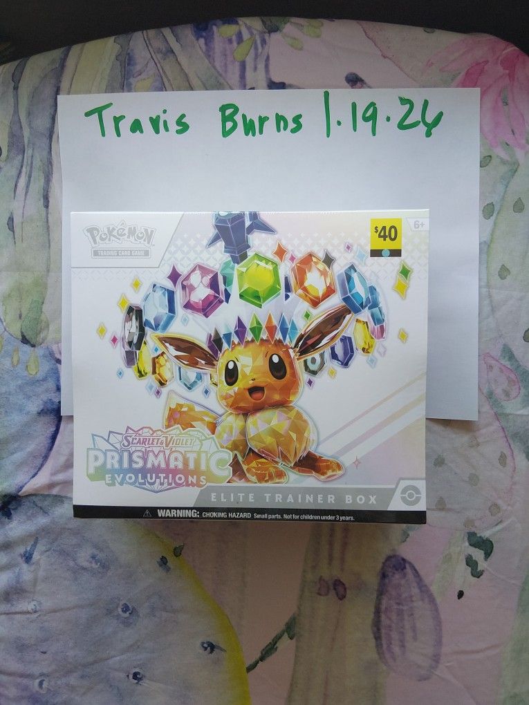 Pokemon Scarlet And Violet Prismatic Evolutions Elite Trainer Box