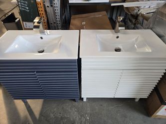 30inch Modern Bathroom Vanity with Sink and Faucet