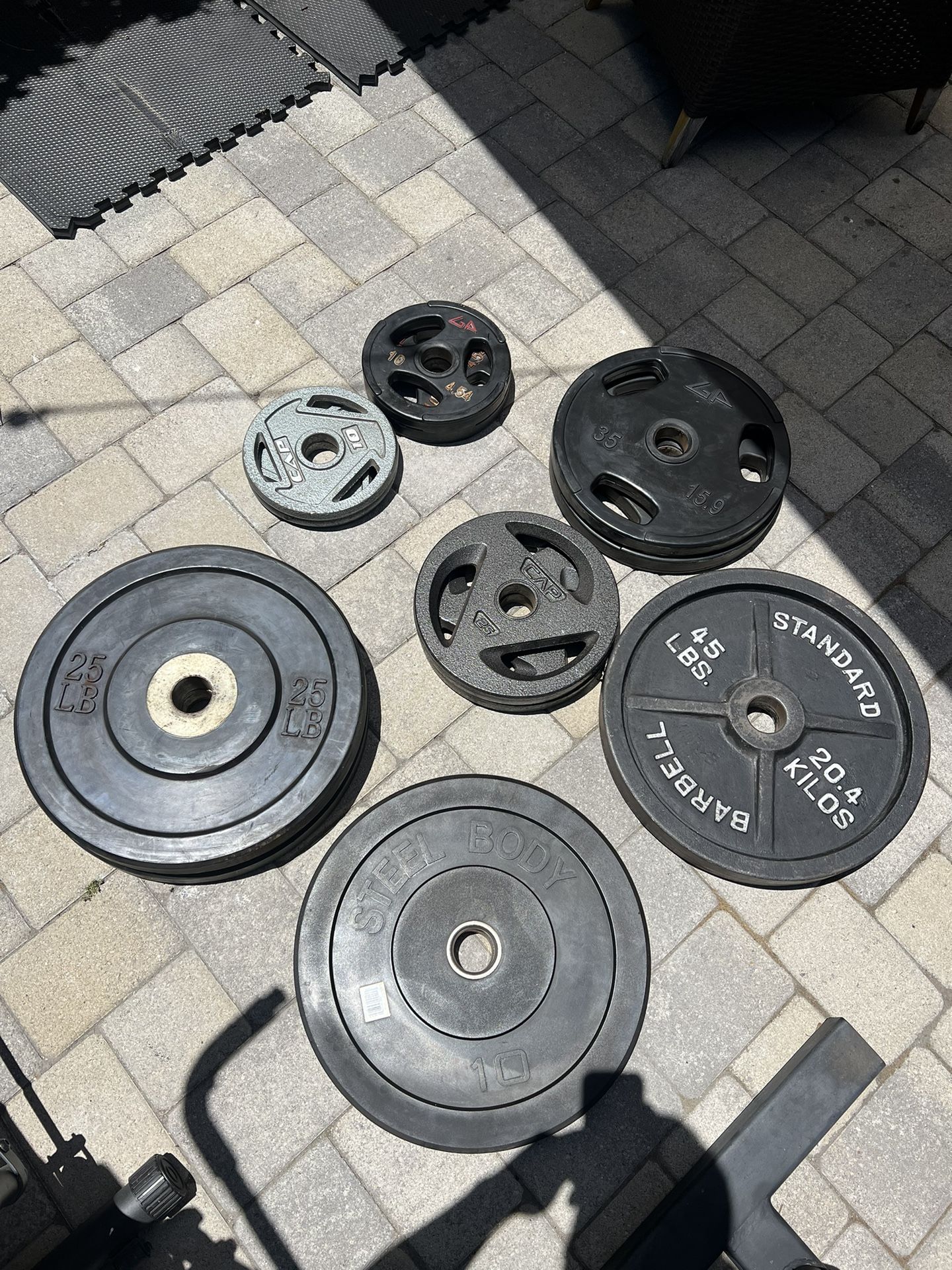 weight plates With Rack