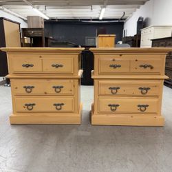 See Page for Matching Dresser - 2 Matching Light Wood Nightstands/ Nightstand Set / End Tables / Side Tables
