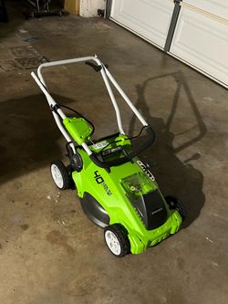 Green works lawn mower electric