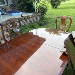 Solid Cherry Wood Dining Table 