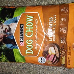 15lbs Purina Dog Chow Little Bites Adult Dry Dog Food, Small Breed Real Chicken &amp; Beef