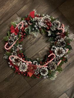 Handmade holiday wreath