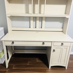 Home / Office Desk With Hutch And Drawers With Free Chair
