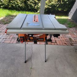 RIDGID
15 Amp 10 in. Portable Corded Jobsite Table Saw with Folding Stand