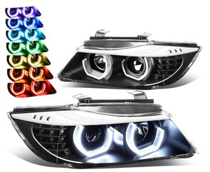 LA Zona Auto Parts 2005 To 2008 BMW 325i 328i330i Four Door Sedan Headlights Luces Micas Calaveras Faros Focos Luz LED Projector Sequential 