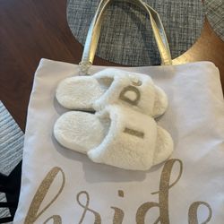 Wedding Tote And Slippers