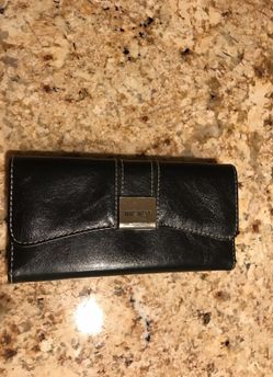 Nine West Wallet black metallic gray