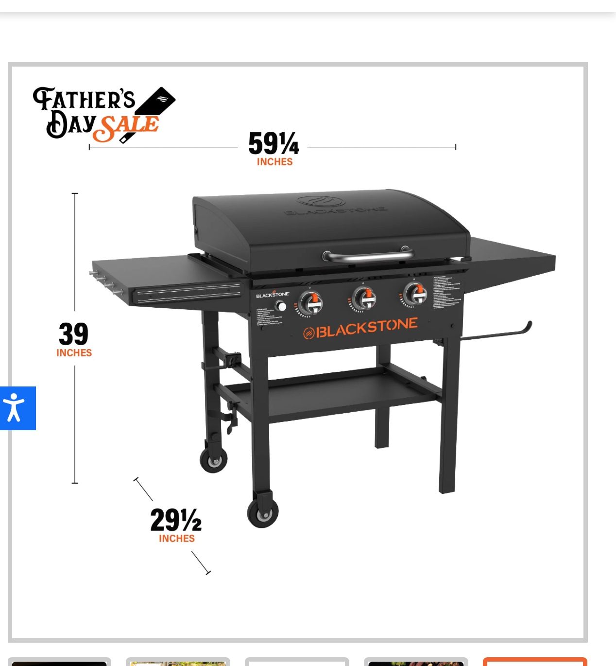 28 in blackstone griddle with grilling utensils