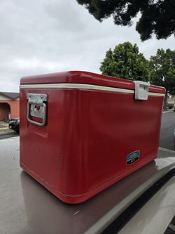 Vintage Thermos metal cooler