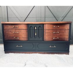MCM Refinished Lowboy Dresser / Credenza 