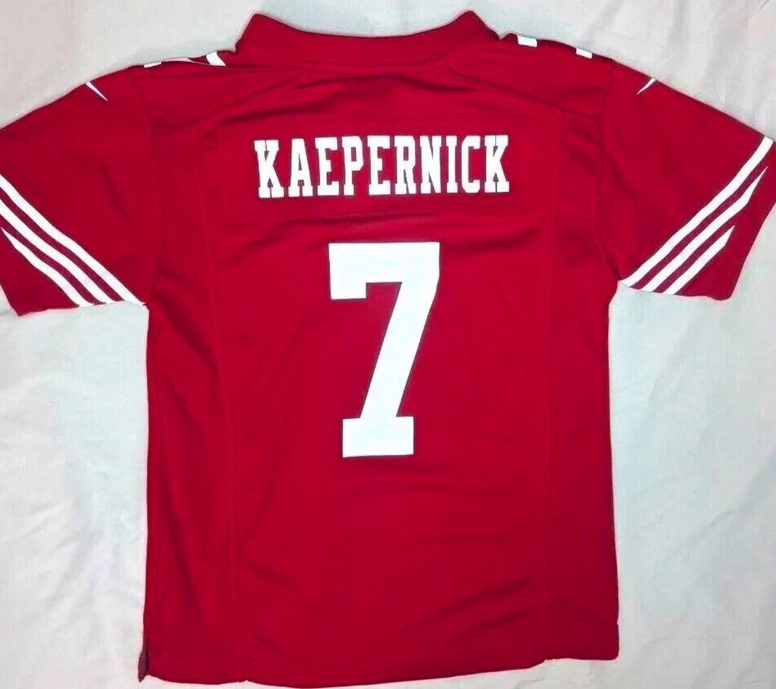 San Francisco 49ers Colin Kaepernick Sz M (10/12) Kids Forty Niners