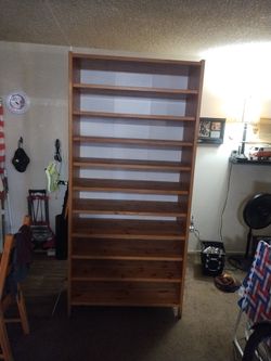 IKEA Wall Unit solid pine 10 shelves