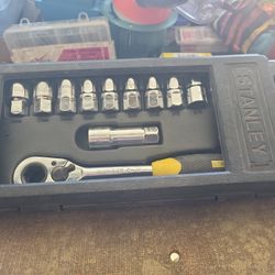Socket Stanl ey Push Through Set,mm 19 - 12, Standard 3/8 - 7/8, Unused Perfect Condition,  E Mesa 