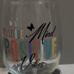 Glass with positive affirmations