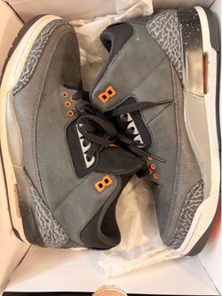 Air Jordan 3 Retro Size 11 Men Fear Pack Black Orange
