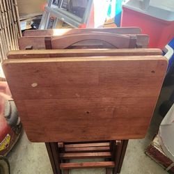 Set Of 4 Tables And Stand