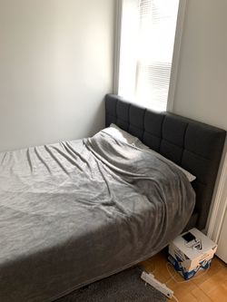 QueenBed+mattress+bed sheets+2 covers