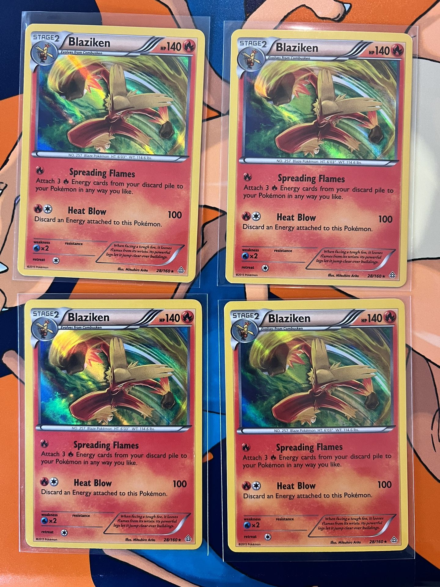 4 Blaziken Vintage Pokemon New