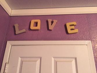 Girls room wall decor