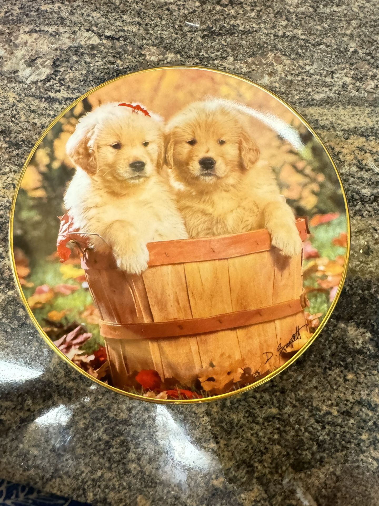 Royal Doulton  “A Bushel and  a Pup” Don Scarlett Puppies