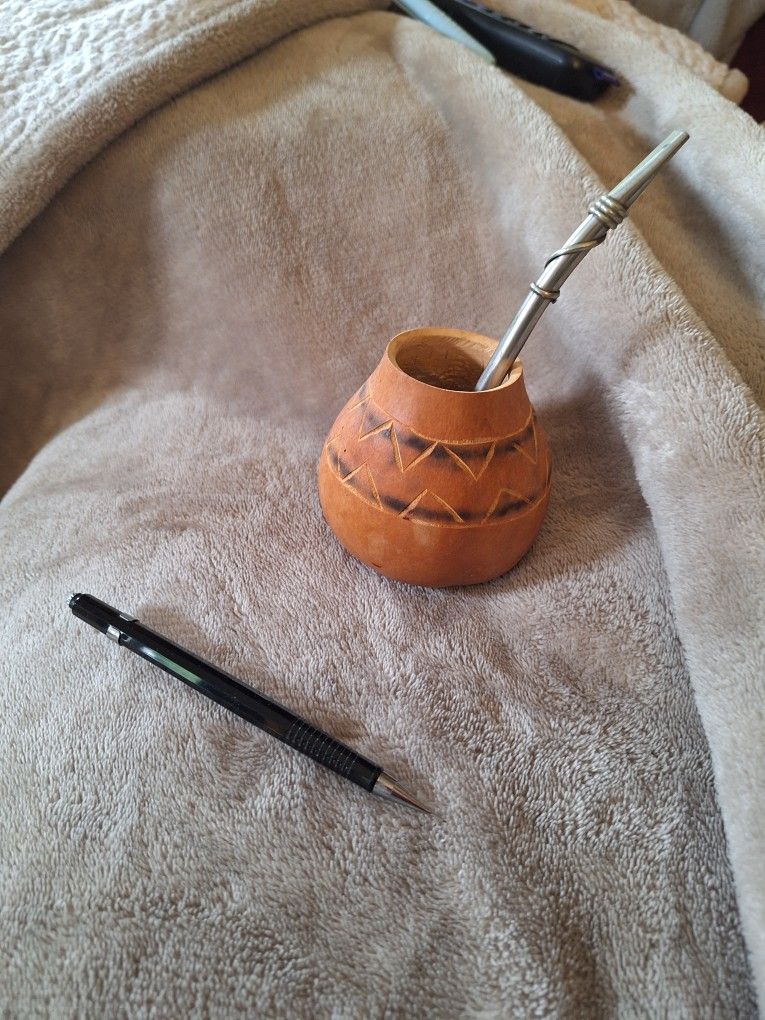 Mate Gourd With Bombilla