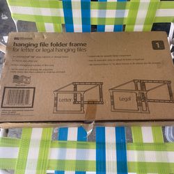 Hangin file folder frame