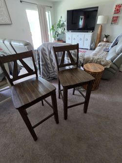 Solid wood barstools