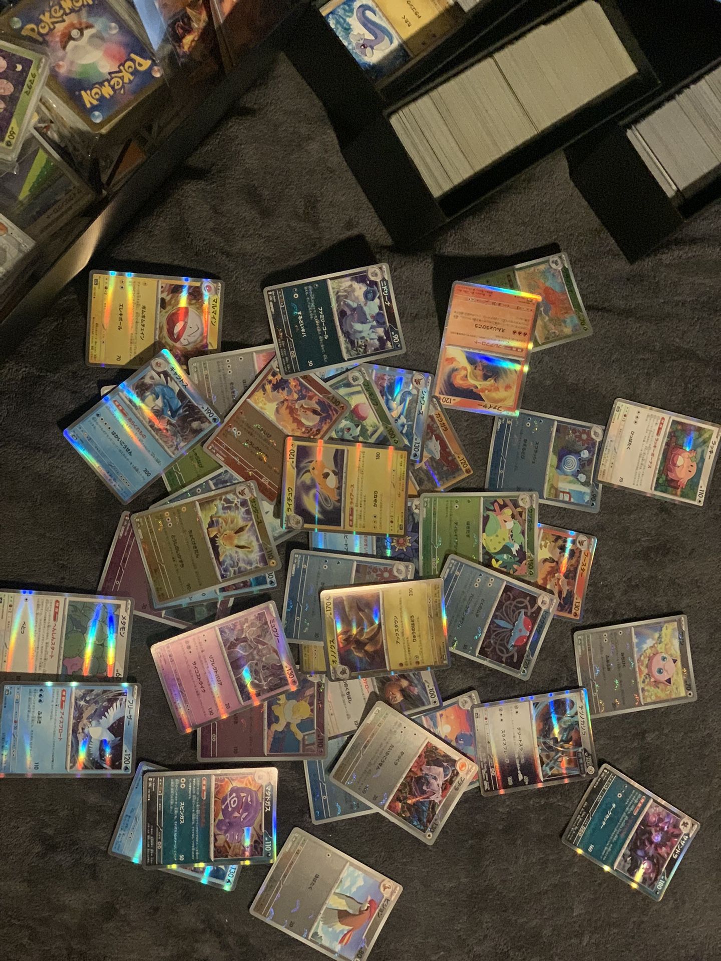 pokemon cards and stuff