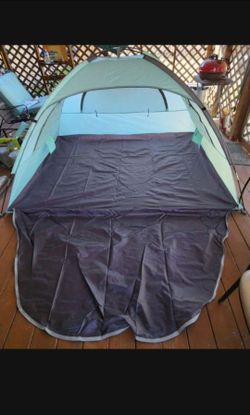 New Lightweight, Easy Setup Portable Beach Shade Canopy / Beach Tent / Beach Cabana,  a Portable Beach Umbrella and a Screw-in Sand Anchor for the Bea