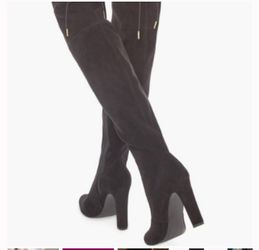 Jesyna Size 8.5 Thigh High Suede Boots