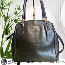 COACH Minetta Crossgrain Leather Satchel/ Two-way Bag