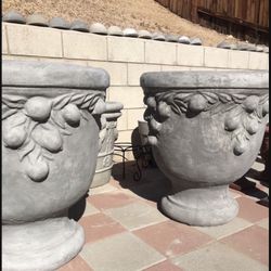 New Flower Pots Made Out Of Cement Perfect Gift 