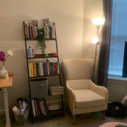 Ladder-style Brown Bookshelf