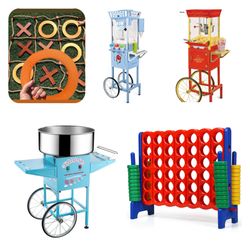 Popcorn Machine / Snow Cine Machine / Cotton Candy Machine / Dessert Cart 