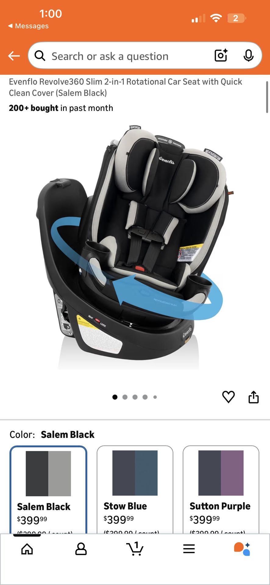 Evenflo Car Seat