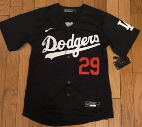 Skubal Dodgers Black Blue Road Blue Men Jersey