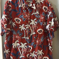 Reyn Spooner Anaheim Angels MLB Hawaiian Shirt Red Blue White XL