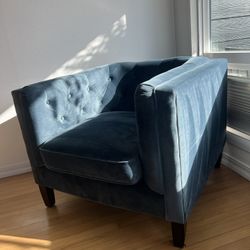 Blue Velvet Chair