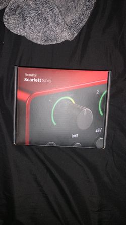 Focusrite Scarlett Solo interface