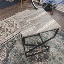 New Marble End Table 