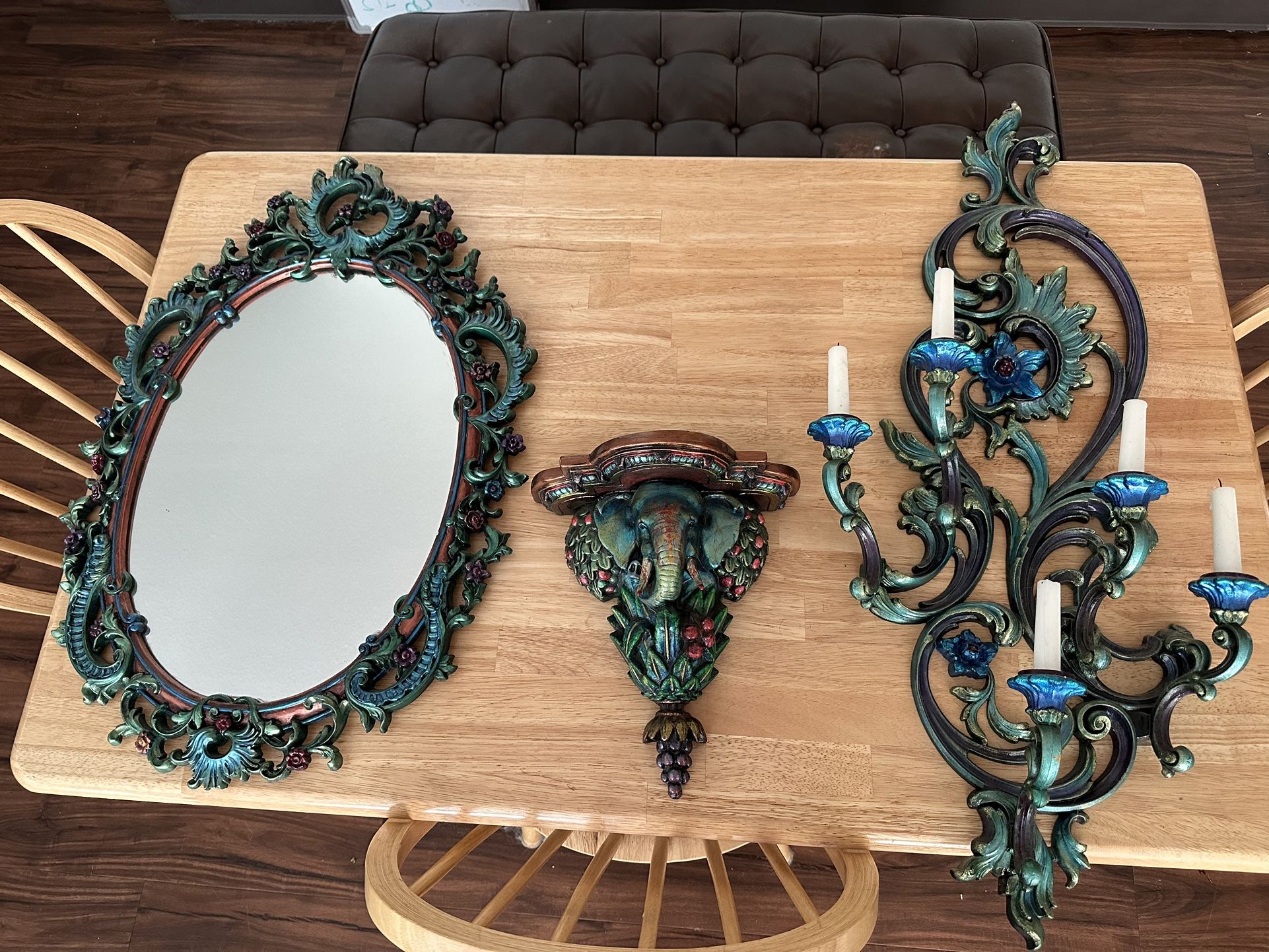 One of a Kind Decor Set (Mirror Candelabra Stand)