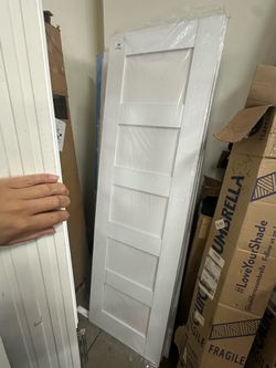 24”x80” 5 panel shaker solid core interior door slab no hardware