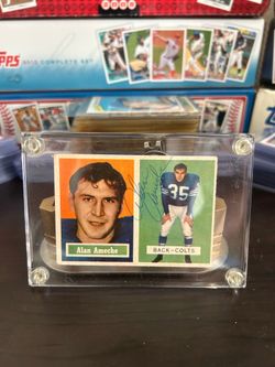 1957 Topps #53 Alan Ameche Card (Signed)