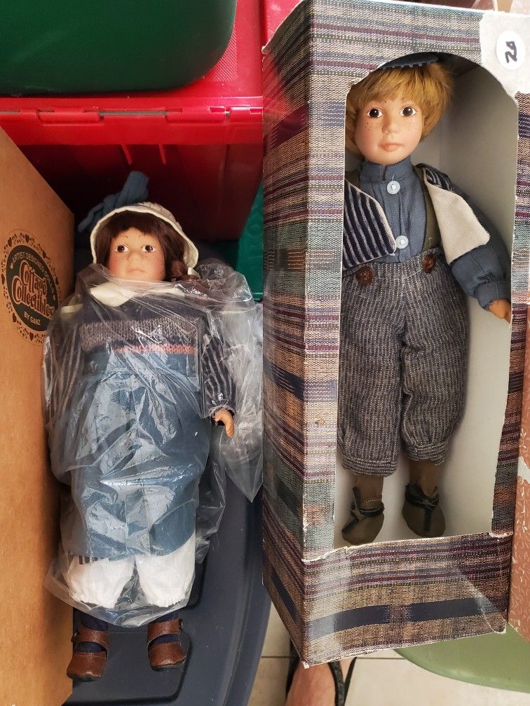 New Boy/girl Porcelain Dolls Set